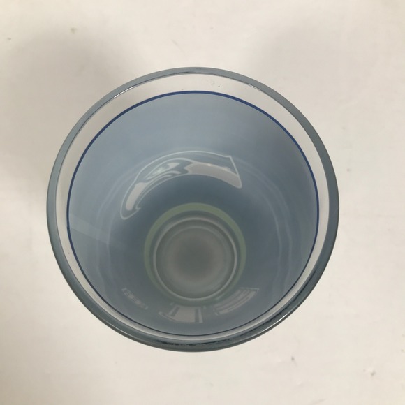 Seattle Seahawks Bird Logo #1 Dad 16 Ounce 5.75 inch Blue And Green Beer Glass - Picture 5 of 9